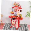 Abaodam 1Set Kitchen Playset Kitchen Safe Sturdy Fun Pretend Play Kitchen with Sound Effects Mini Utensils Realistic Food for Boys Years Old view 4
