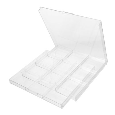 VILLFUL 2pcs Acrylic Coin Storage Box Transparent Challenge Coin Case with Clear Lid Compact Display Organizer for Home Store Use Effortless Maintenance Protection