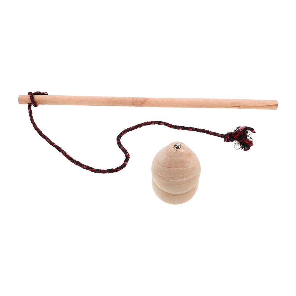 Abaodam 1Set Handmade Wooden Spinning Top with Whipstring Traditional Gyroscope for Outdoor Fitness and Fun Precision Spinning Top for Adults Wood Craftsmanship