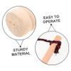 Abaodam 1Set Handmade Wooden Spinning Top with Whipstring Traditional Gyroscope for Outdoor Fitness and Fun Precision Spinning Top for Adults Wood Craftsmanship view 3