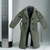 1/12 Action Figure Clothes,Long Trench Coat for 6" Action Figures,1:12 Scale Miniature Coat-only Clothing (Grey) view 3