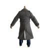 1/12 Action Figure Clothes,Long Trench Coat for 6" Action Figures,1:12 Scale Miniature Coat-only Clothing (Grey) view 4