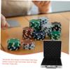 ERINGOGO Large Capacity Poker Chip Carrier Case with Handle Alloy Storage Box for Poker Chips and Cards Easy to Carry Scratch Resistant Design for Game view 4