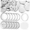 VILLFUL 100 Sets Button Maker Supplies Badge Pins Round Button Making Kit with Covers Films Washers for Crafts Events and Custom Badges view 1