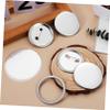 VILLFUL 100 Sets Button Maker Supplies Badge Pins Round Button Making Kit with Covers Films Washers for Crafts Events and Custom Badges view 2