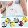 VILLFUL 100 Sets Button Maker Supplies Badge Pins Round Button Making Kit with Covers Films Washers for Crafts Events and Custom Badges view 3