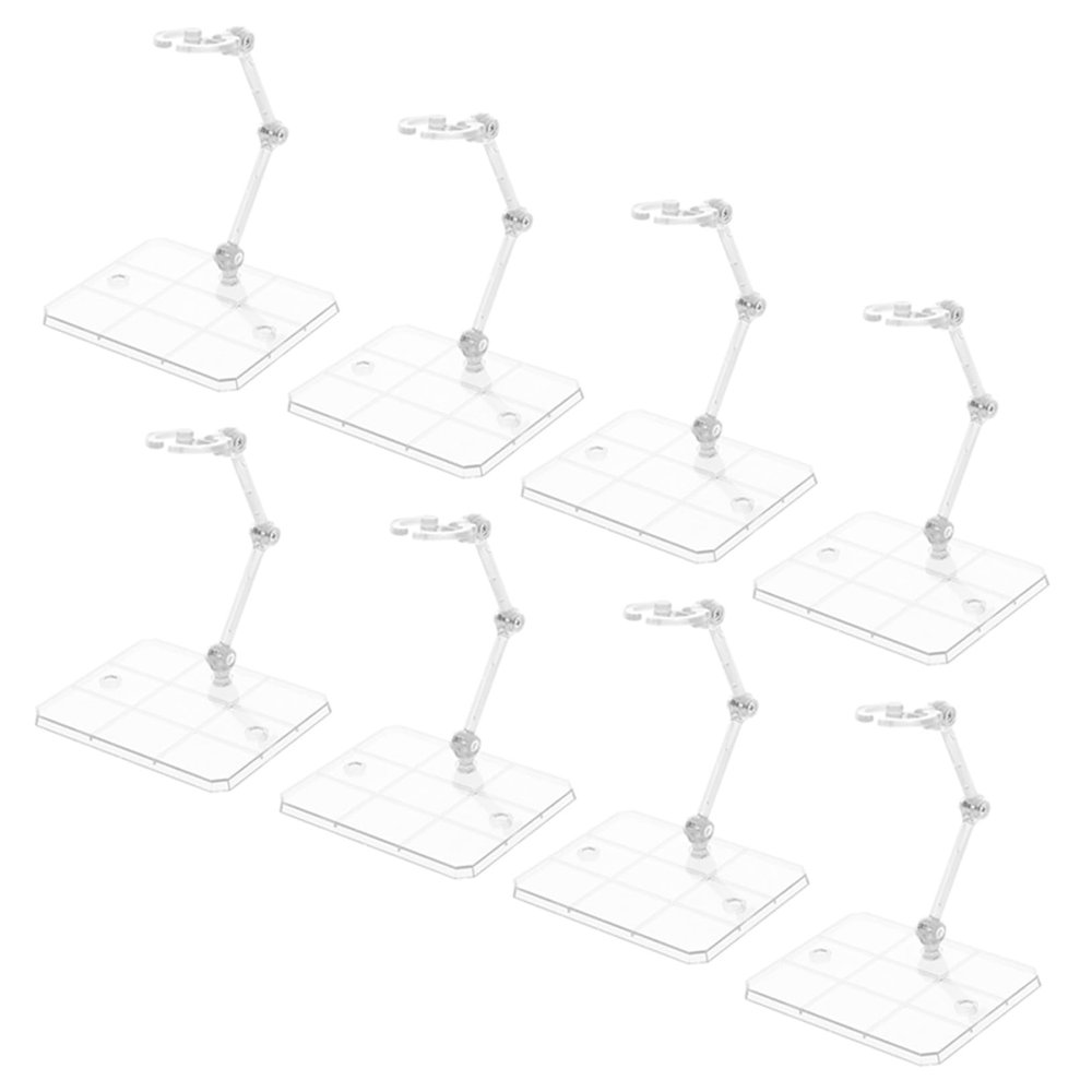 LIOOBO 8Pcs Adjustable Figure Stand Display Rack Figures Dolls for Home Retail and Craft Shows Stable Portable Model Holder