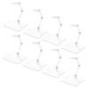 LIOOBO 8Pcs Adjustable Figure Stand Display Rack Figures Dolls for Home Retail and Craft Shows Stable Portable Model Holder view 1