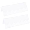 CORHAD 2Pcs Transparent Acrylic Coin Display Rack Sturdy Coin Storage Holder for Desktop for Showcasing Challenge Coins with Smooth Edges and Stable Design view 1