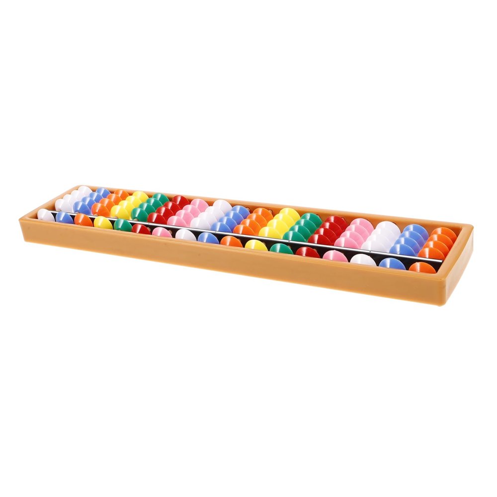 Abaodam Math Abacus for Column Learning Tool Beads Counting Aid for Home School Office Use and Simple Design for Math Practice