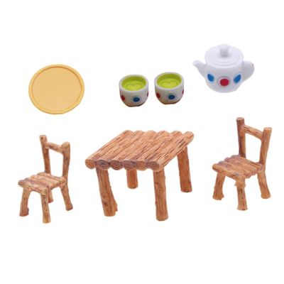 Abaodam 1Set Mini Teaware Set Simulation Decorative Tea Dollhouse Furniture Ornaments Realistic Mini House Props for Play and Scene Design for Miniature Decor