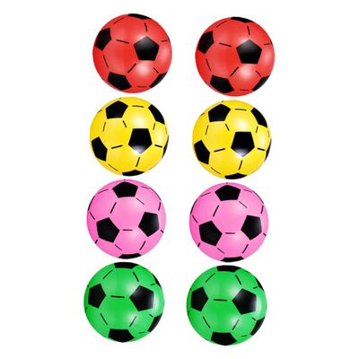 Abaodam 8Pcs Inflatable Soccer Balls for Lightweight Football for Indoor Outdoor Fun for Color Cognition Visual Stimulation