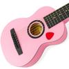 23" Acoustic Guitar, Kids 6 String Toy Guitar - Realistic Steel Strings - Beginner Practice First Musical Instrument for Children, Toddlers (Pink) view 2