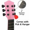 23" Acoustic Guitar, Kids 6 String Toy Guitar - Realistic Steel Strings - Beginner Practice First Musical Instrument for Children, Toddlers (Pink) view 3