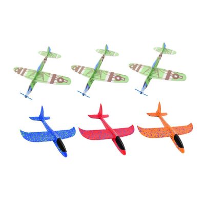 BESPORTBLE 6Pcs Mini Glider Assorted Airplanes for Creative to Enhance Hand Eye Coordination Safe and Easy to Assemble for Outdoor Fun