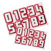 Abaodam 2Sets Reflective Number Stickers for Durable Cycling Decals Small Easy Peel Stick Decors for Versatile Use view 1
