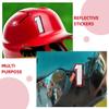 Abaodam 2Sets Reflective Number Stickers for Durable Cycling Decals Small Easy Peel Stick Decors for Versatile Use view 3
