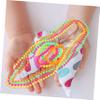 SHERCHPRY 1Set Gras Beads Necklace and Bracelet Creative Party Supplies for Carnival Christmas and Theme Events Beaded Accessories for Daily Wear and Photo Shoots view 3