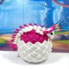 3D Printed Axolotl Dragon and Egg, 6 inches Articulated Magenta Baby Axolotl Dragon, Tiny Animal Gift Idea, Birthday Party Decorations, BD008-MAG -WME view 3