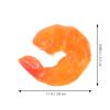 Abaodam 5Pcs Lifelike Simulation Shrimp Model for Educational Play Food Prop for Storytelling Role Playing and Pranks for Daycare and Preschool Activities view 2