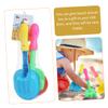 CORHAD 8Pcs Portable Beach Shovels Multi Use Sand Digging for Boys for Summer Fun for Young Builders view 2