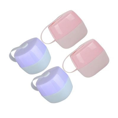 4Pcs Portable Pacifier Holder Case Travel Storage Box for Clean Pacifiers Multipurpose Organizer Easy to Clean and Maintain for