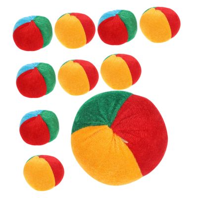 FOYTOKI 10Pcs Pumpkin Shaped Bean Bag Toss Game Outdoor Activity Bags for Develop Concentration Skills and Hand Ability for Parties and Family Fun