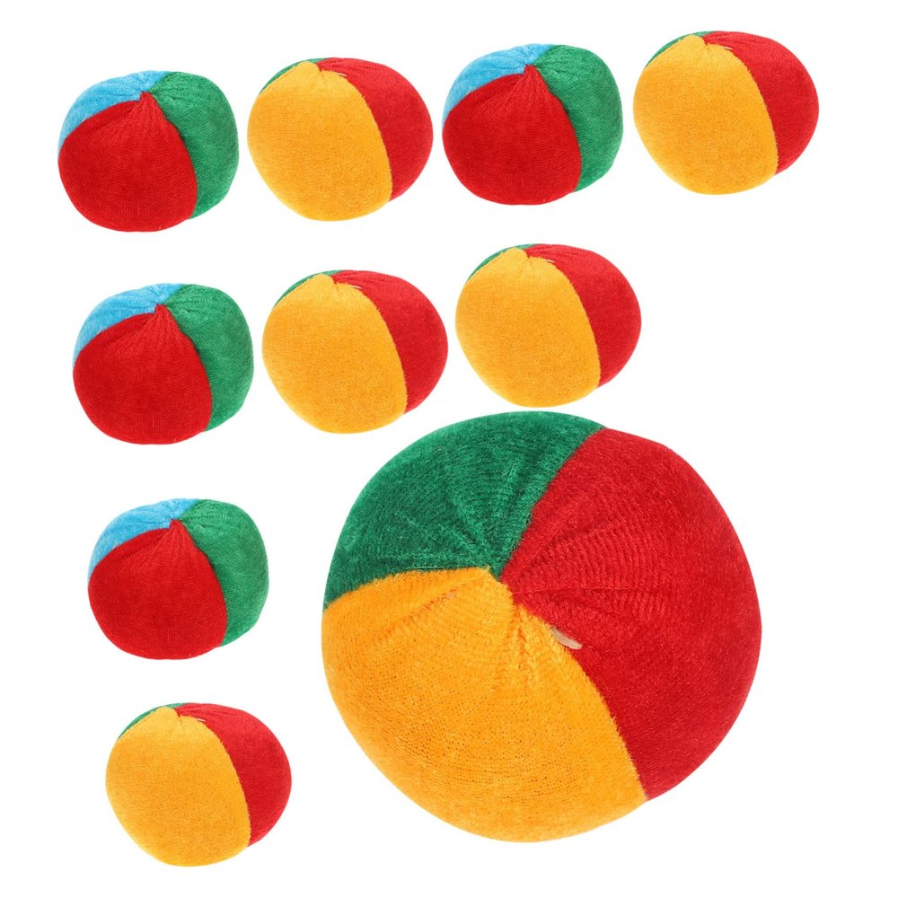 FOYTOKI 10Pcs Pumpkin Shaped Bean Bag Toss Game Outdoor Activity Bags for Develop Concentration Skills and Hand Ability for Parties and Family Fun