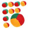 FOYTOKI 10Pcs Pumpkin Shaped Bean Bag Toss Game Outdoor Activity Bags for Develop Concentration Skills and Hand Ability for Parties and Family Fun view 1