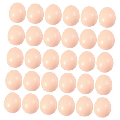 Abaodam 50Pcs Plastic DIY Eggs for Simulated Coloring Eggs for Easter Crafts Safe Plastic Decorations Fun and Egg for Creative DIY Projects