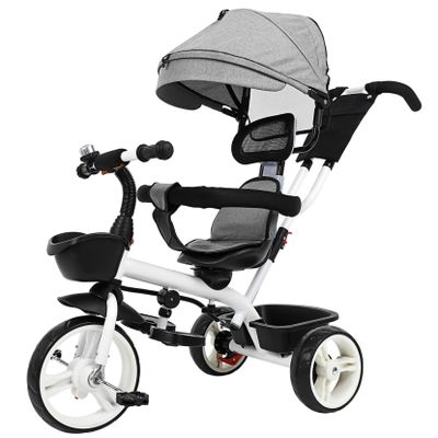 BRIGHTFUFU Tricycle Stroller for Lightweight with Stylish Design Comfortable Ride for Family Outings and Travel