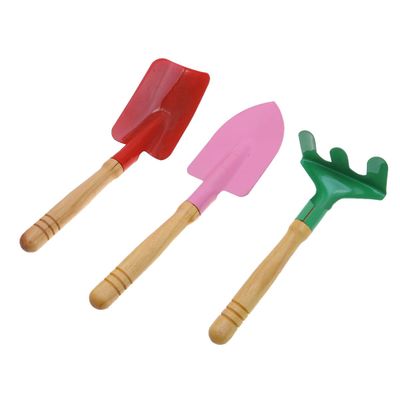 Abaodam 3Pcs Garden Tools Rake and Shovel Sandbox Random Colors for and Gardening Activities