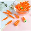 BESPORTBLE 6Pcs Artificial Carrots Miniature Vegetable Models Realistic Faux Carrots for Home Decor Easter Decoration and Farmhouse Display view 4