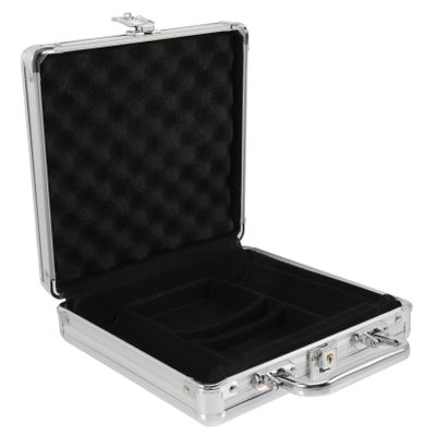 HOOTNEE Poker Chip Case Carrier Aluminum Storage Box for Poker Games Blackjack Card Games Portable Large Capacity