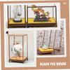 ABOOFAN Multi Functional Display Box Elegant Figurine Storage Case for Buddha Models Antiques Collectibles Transparent Design for Home Office Decor view 2