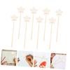 Yardwe 8Pcs Unfinished Wooden Fairy Wands for DIY Art Crafts for Boys and Girls Parties Hand Painting Creative Projects view 3