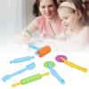 6PCS Clay Dough Tool Kit, Plastic Bright Color Playdoh Tools Preschool Toys for Family Parent Child Manual and Interaction Clay Classes view 3