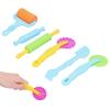 6PCS Clay Dough Tool Kit, Plastic Bright Color Playdoh Tools Preschool Toys for Family Parent Child Manual and Interaction Clay Classes view 4