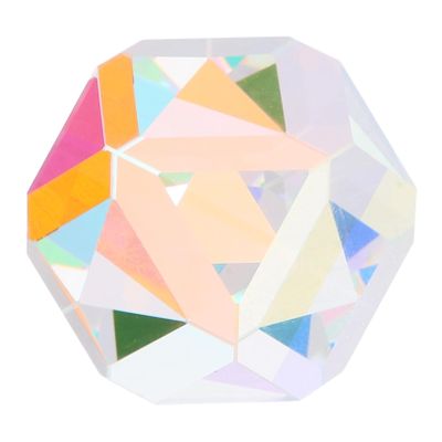 ABOOFAN Color Crystal Faceted Optical Prism Multi Faceted Glass Prism for Light Refraction Physics Teaching and Educational Experiments for Science Education and Home Decoration