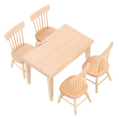 Abaodam 1Set Scale Wooden Furniture Model for Doll House Layout DIY Accessory to Enhance Imagination and Creativity Play