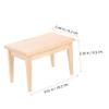 Abaodam 1Set Scale Wooden Furniture Model for Doll House Layout DIY Accessory to Enhance Imagination and Creativity Play view 4