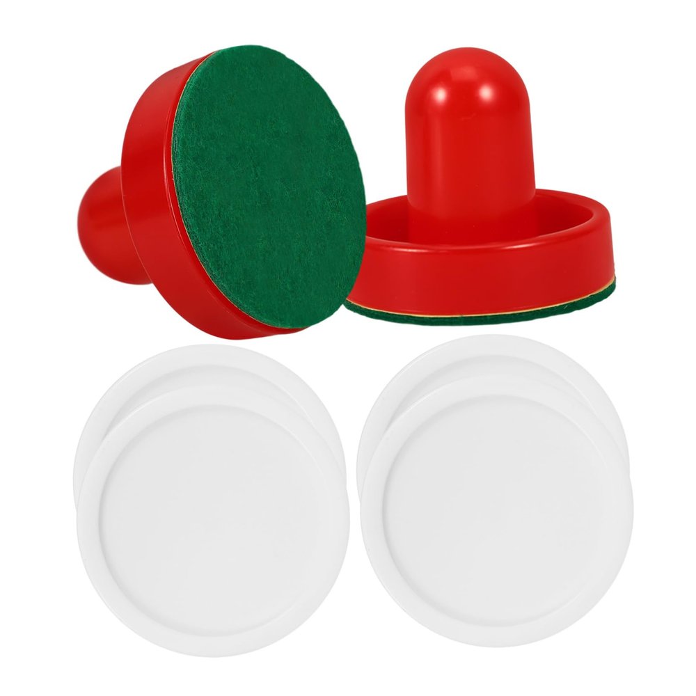 Balacoo 1Set Ice Hockey Pusher Set with Pucks Durable Replacement Accessories for Table Hockey Games for Indoor Sports Activities