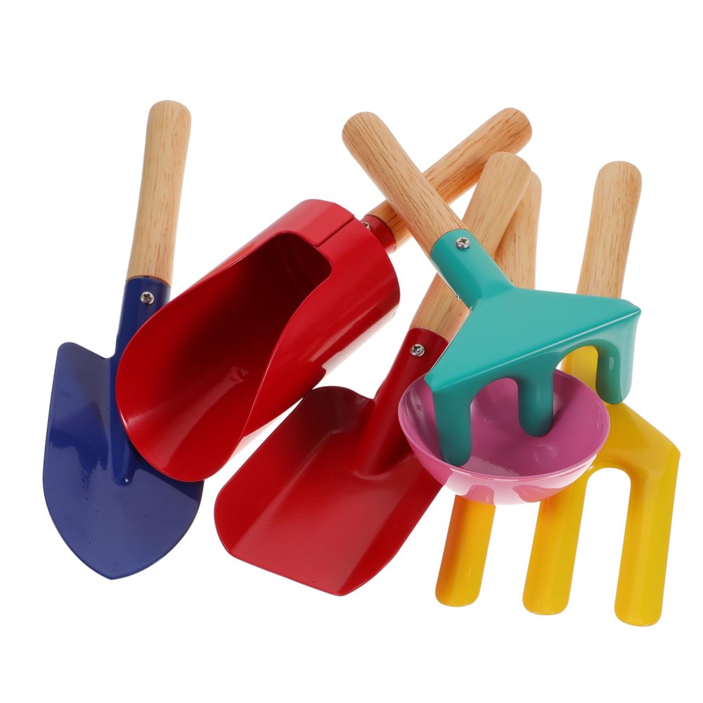 ORFOFE 1Set Gardening Tool Mini Shovels and Rakes for for Gardening Beach and Sandbox Activities Fun Garden for Boys
