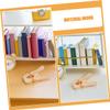 Anneome 5pcs Wooden Play Clips for Durable Tapestry Clips for Indoor Outdoor Fort Building Sturdy Construction for Active Play for Montessori Learning and Parent Interaction view 3