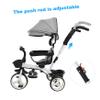 KESYOO Tricycle Stroller with Sunshade Lightweight Portable Bike for Ages Stylish Design for Outdoor Activities Comfortable and Safe for Boys view 3