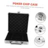 ifundom Alloy Poker Chip Case with Large Capacity Travel Poker Cards Box Scratch Protection and Easy Carrying Secure Buckle Lock Design for Safe Storage view 4