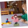 Abaodam 4Pcs Action Figure Display Stand Transparent Doll Support Base for Anime Models Creative and Portable Doll Bracket for Home and Shop Use Stable Plastic Holder Figures view 4