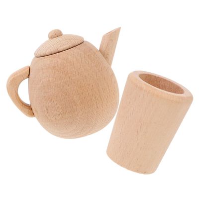 ORFOFE 1Set Miniature Tea Teapot Cup Set House Kitchen Accessories for Little Lightweight Design