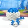 3D Printed Axolotl Dragon and Egg, 1 pc Articulated Multi Color Baby Axolotl Dragon, Tiny Animal Gift Idea, Birthday Party Decorations, BD008-AXOLOTL (White & Blue) view 1
