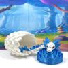3D Printed Axolotl Dragon and Egg, 1 pc Articulated Multi Color Baby Axolotl Dragon, Tiny Animal Gift Idea, Birthday Party Decorations, BD008-AXOLOTL (White & Blue) view 2